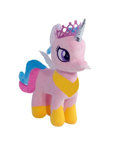 М`яка іграшка «Коник 003/7» 33х11х36 см рожевий, ПП Копиця