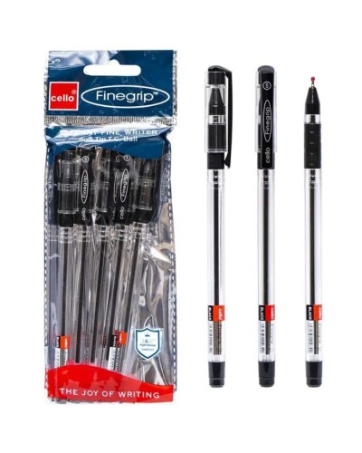 Ручка «Finegrip» кулькова чорна, ТМ Cello