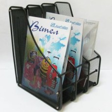 Лоток вертикальний металевий «Сітка» на 3 відділення чорний, ТМ J.Otten