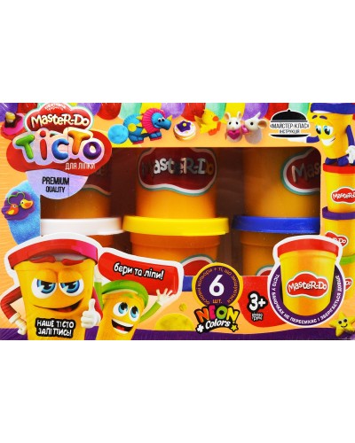 Тісто для ліплення «Master Do» з 6 кольорів по 50 г, у коробці 16,5х5,5х11,5, ТМ Данко Тойс