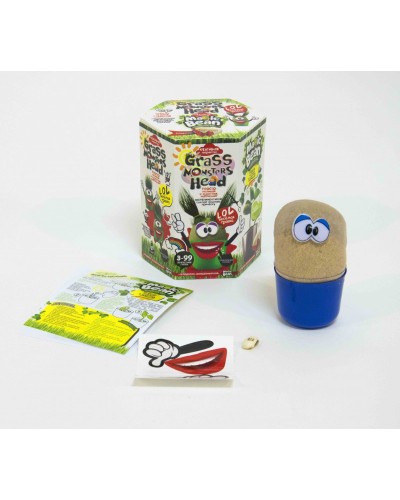 Набір креативної творчості «GRASS MONSTERS HEAD», в асортименті, у коробці 11,5х10х14 см, ТМ Данко Тойс
