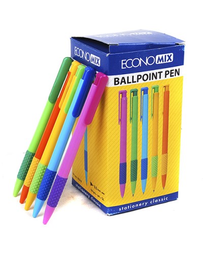 Ручка «Phaeton» кулькова автоматична синя 0,5 мм, в асортименті, ТМ Economix