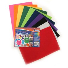 Фетр A4 hard 170 г/м2 1,2 мм на 10 кольорів, TM J.Otten