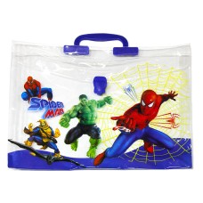 Папка-портфель «Павук» 38х28х4,5 см пластикова з ручкою, ТМ Leader