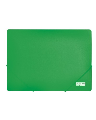 Папка А4 на гумках пластикова зелена, ТМ Jobmax