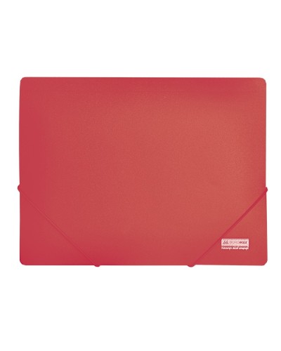 Папка А4 на гумках пластикова червона, ТМ Jobmax