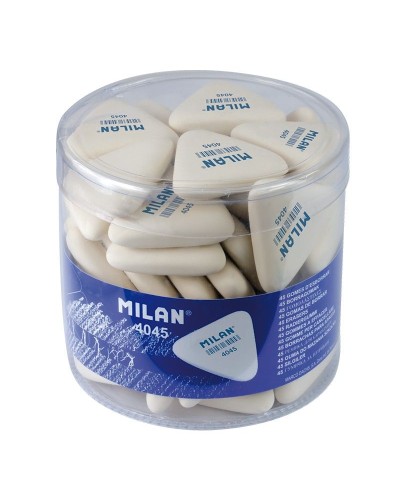 Гумка 3,9х3,4х0,9 см трикутна біла , у банці, TM MILAN