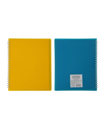 Зошит з роздільниками «UKRAINE» В5 на 96 аркушів у клітинку на спіалі збоку з пластиковою обкладинкою, TM Buromax