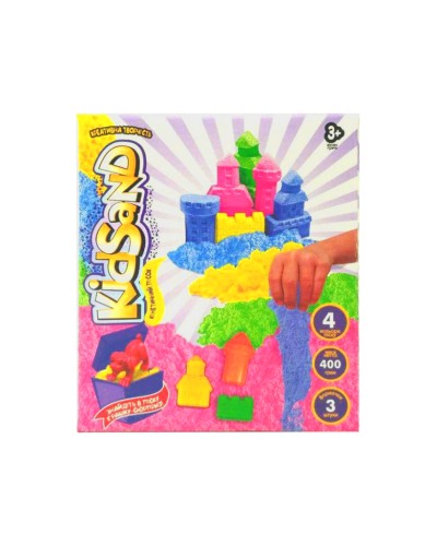 Кінетичний пісок «KidSand» 400 г, у коробці 14х15,5х6 см, ТМ Данко Тойс