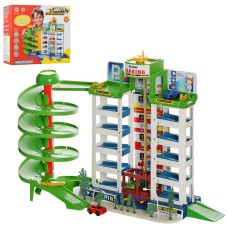 Паркінг на 6 поверхів, 4 автомобілі в асортименті, в коробці 39,5х34,5х10 см