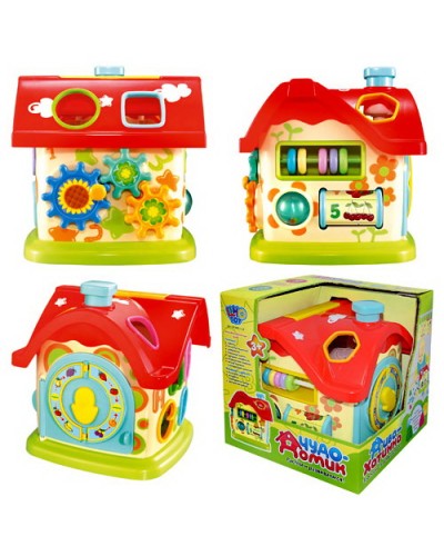 Іграшка сортер «Будиночок» логіка, в коробці 21х20х19 см