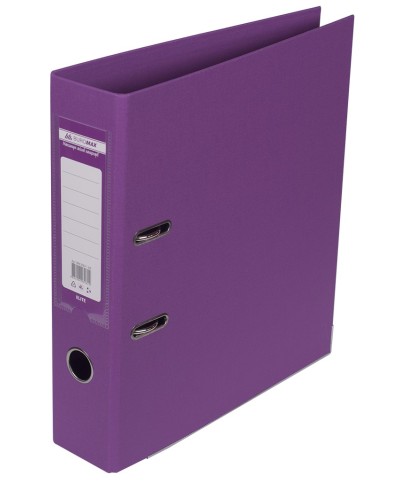 Папка-реєстратор «ELITE» А4 двостороння збірна 70 мм PP, бузкова, ТМ JOBMAX