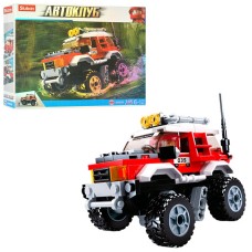 Конструктор «Джип» 145 деталей та фігурка, у коробці 23,5х19х4,5 см, SLUBAN