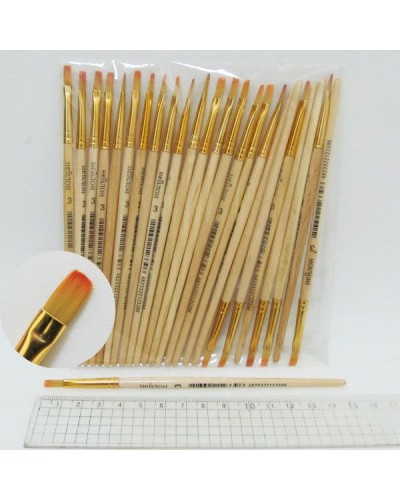 Пензлик нейлоновий плаский №3, ТМ J. Otten