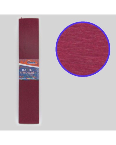 Гофро-папір 110 % 50х200 см 20 г/м2 бордовий, TM J.Otten