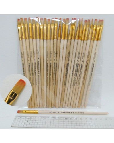 Пензлик нейлоновий плаский № 4, ТМ J. Otten