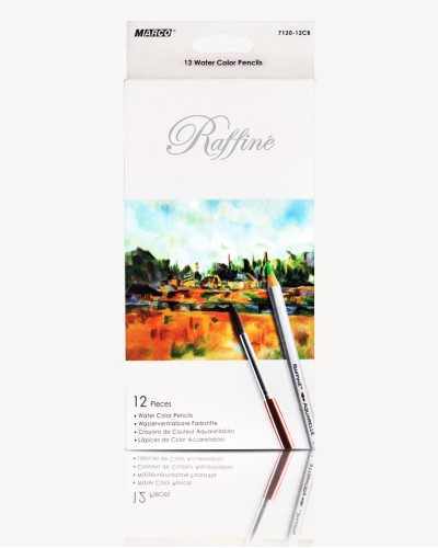 Олівці «Reffine» акварельні на 12 кольорів, ТМ Marco