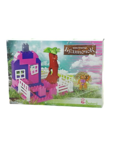 Конструктор міні «Будиночок», 60 деталей, у коробці 36х25х7 см, ТМ Долоні