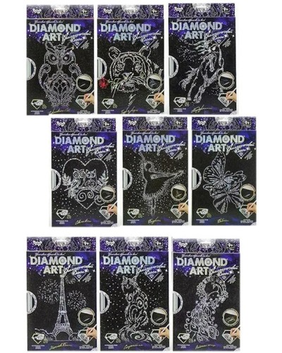 Набір креативної творчості «DIAMOND ART», в асортименті, у коробці 23х32 см, ТМ Данко Тойс