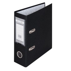 Папка-реєстратор А5 одностороння збірна 70 мм PP чорна, ТМ Buromax