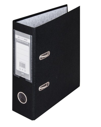 Папка-реєстратор А5 одностороння збірна 70 мм PP чорна, ТМ Buromax