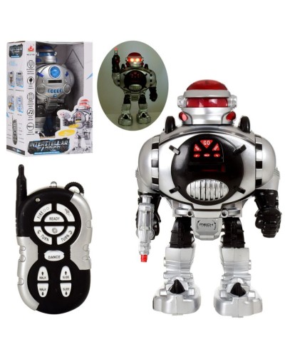 Робот 30 см р/к зі світлом та звуком, стріляє дисками та ходить, на батарейці, у коробці 22х15,5х32 см