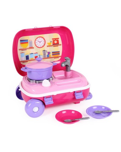 Набір «Кухня» з набором посуду з 9 предметів, у валізі 34,5х26х16 см, ТМ Технок