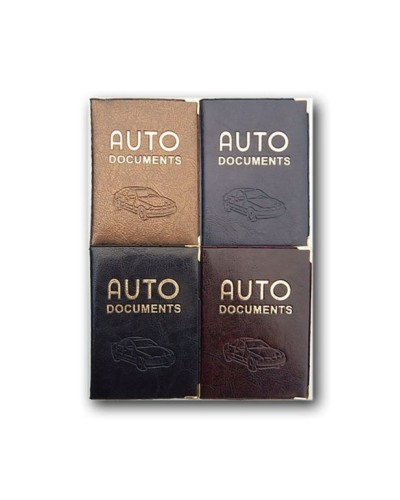 Обкладинка на автодокументи «AUTO» з золотим тисненням 85х127 мм, в асортименті