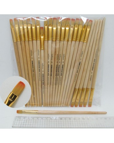 Пензлик нейлоновий плаский №5, ТМ J. Otten