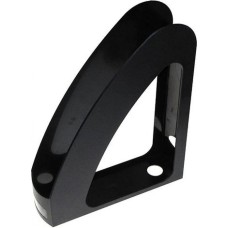 Лоток «Райдуга» вертикальний пластиковий з передньою стінкою чорний, 300х230х80 мм, ТМ Economix