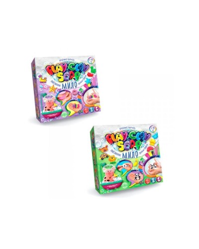 Набір пластилінового мила «PLAY CLAY SOAP» великий, у коробці 18,5х4х18,5 см, ТМ Данко Тойс