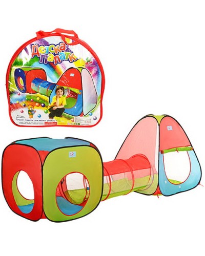 Намет з тунелем 230х78х91 см, в асортименті, у сумці 42х41х5 см