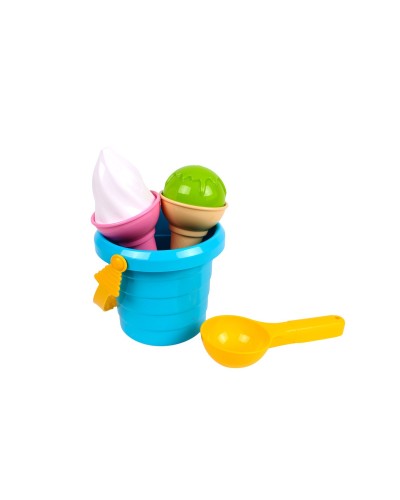 Набір для піску з 4 предметів у сітці 16,5х12х11,5 см, ТМ Технок