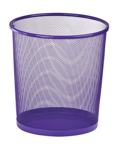 Кошик круглий, металевий, фіолетовий, 26,5х26,5х28 см, ZiBi