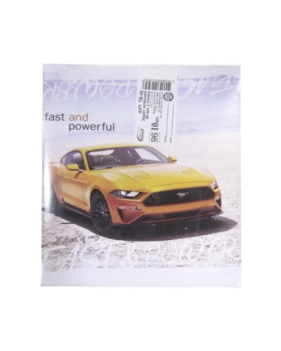 Зошит на 96 аркушів у лінію «Швидкість та потужність», №3607, ТМ Gold Brisk