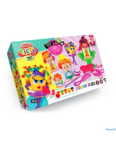 Набір тіста для ліплення Master Do «Стиліст-перукар» на 15 кольолрів, у коробці 34х22,5х8 см, ТМ Данко Тойс