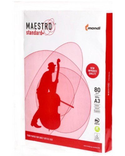 Папір «Maestro» А3 80 г/м2 клас В, 500 аркушів