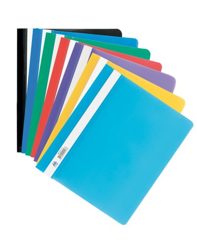 Папка-швидкозшивач з прозорим верхом А5 без перфорації, в асортименті, ТМ Buromax