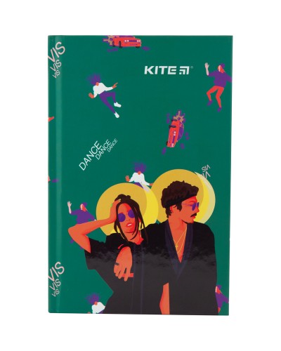 Блокнот «Школа» А6 на 80 аркушів у клітинку з твердою ламінованою обкладинкою, ТМ Kite