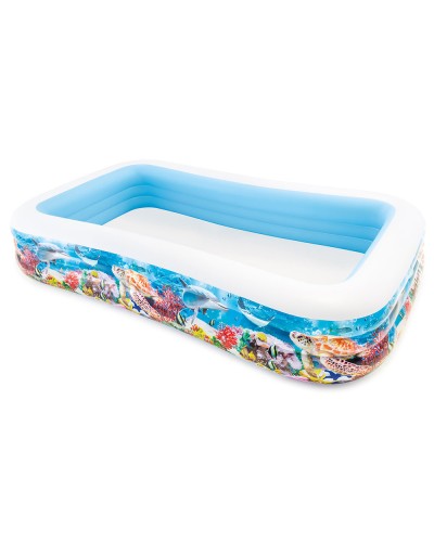 Басейн надувний «Немо» 305х183х56 см сімейний прямокутний 3 кільця на 999 л, ТМ Intex