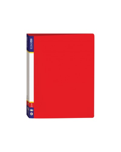 Папка на 2 кільця А4 пластикова червона, ТМ Economix