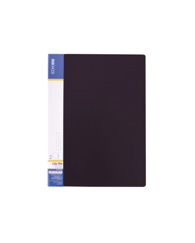 Папка-швидкозшивач А4 з пружинним механізмом Clip A light, чорна, ТМ Economix