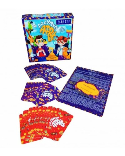 Гра карткова «Додумка Африка» розважальна, у коробці 18,5х18,5х4 см, ТМ Данко Тойс