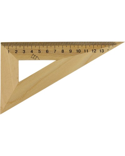 Трикутник дерев'яний, 16 см, 30°х60°