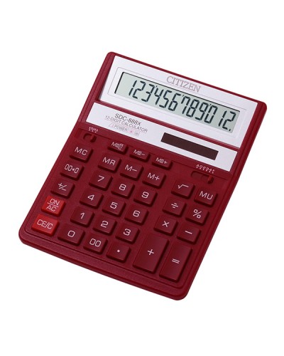 Калькулятор «CITIZEN» 16х20 см, SDC-888XRD