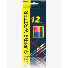 Олівці «Super Writer» шестигранні двосторонні 12 штук на 24 кольори, ТМ Marco