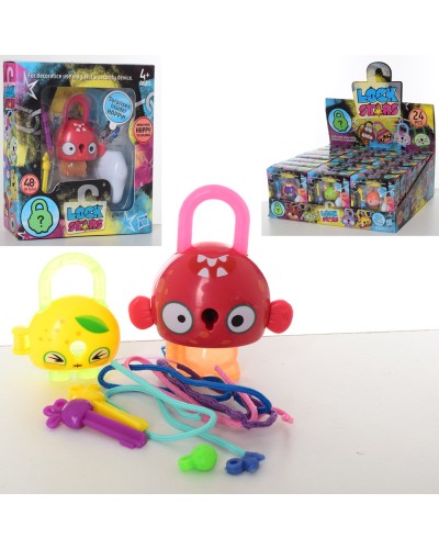 Набір «Hasbro Lock Stars» фігурка 6 см, замок, ключ, з аксесуарами, 24 шт.в дисплей-боксі 39х33х15см