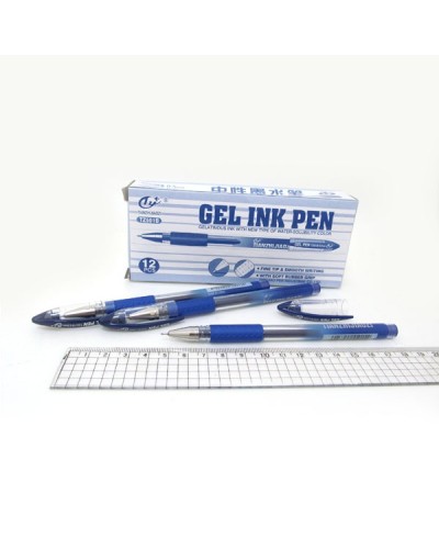 Ручка «Tianjiao» гелева з грипом синя, ТМ Tianjiao