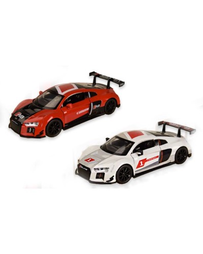 Машина «AUDI R8» (68370) 15 см металева зі світлом та дверима що відкриваються, на батарейці, у коробці 18х9х8 см, АВТОПРОМ