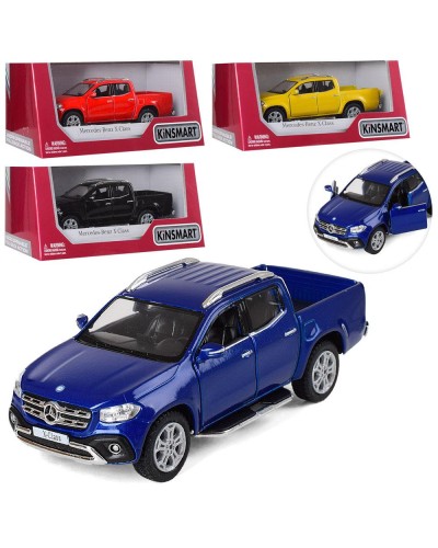 Машина «Mercedes-Benz X-Class» 12,5 см металева інерційна з дверима, що відкриваються, у коробці 16х8х7 см, KINSMART